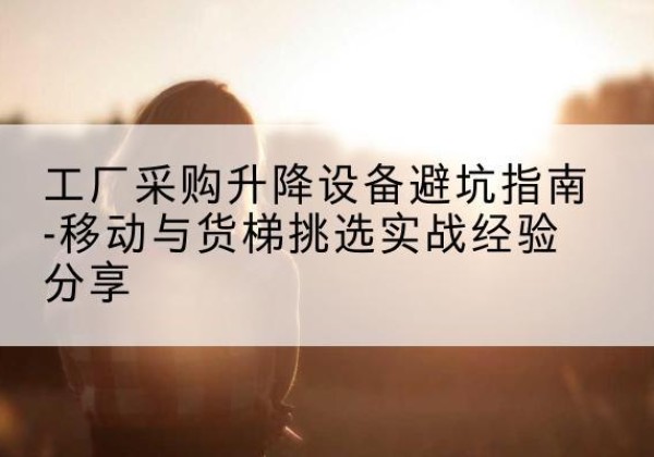 椒江移动式升降机怎么选-工厂采购升降设备避坑指南-移动与货梯挑选实战经验分享